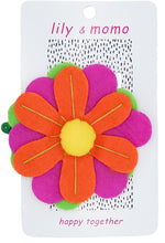 Load image into Gallery viewer, Day Lily Hair Clip - Pink and Orange