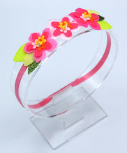 Load image into Gallery viewer, Citrus Bloom Headband- Pink and Citrus