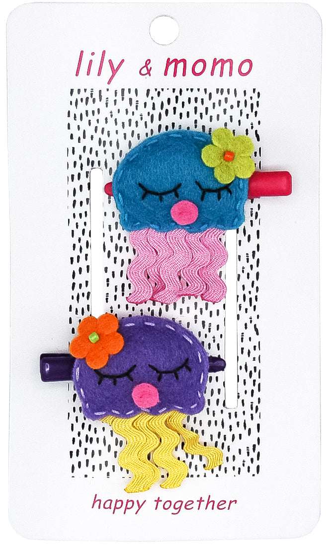 Jellyfish Hair Clips- Multi